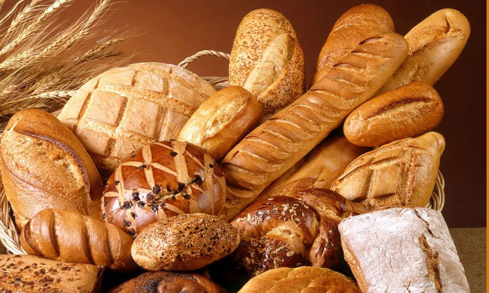 A basket filled with freshly baked bread