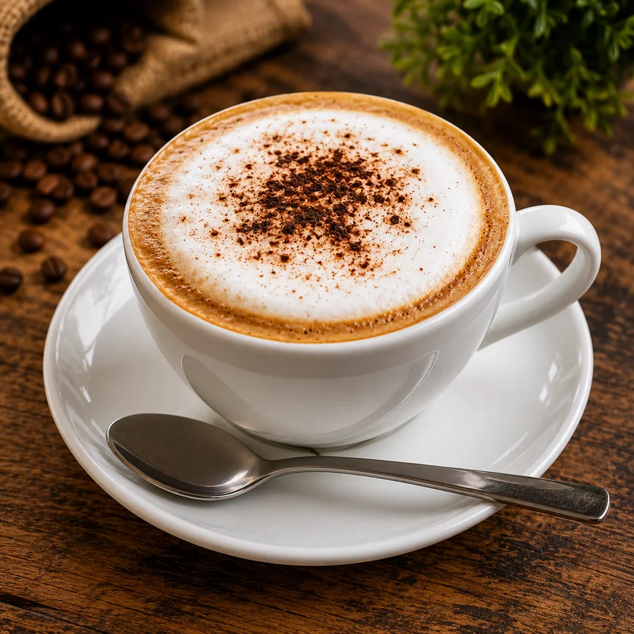 Cappuccino with creamy foam