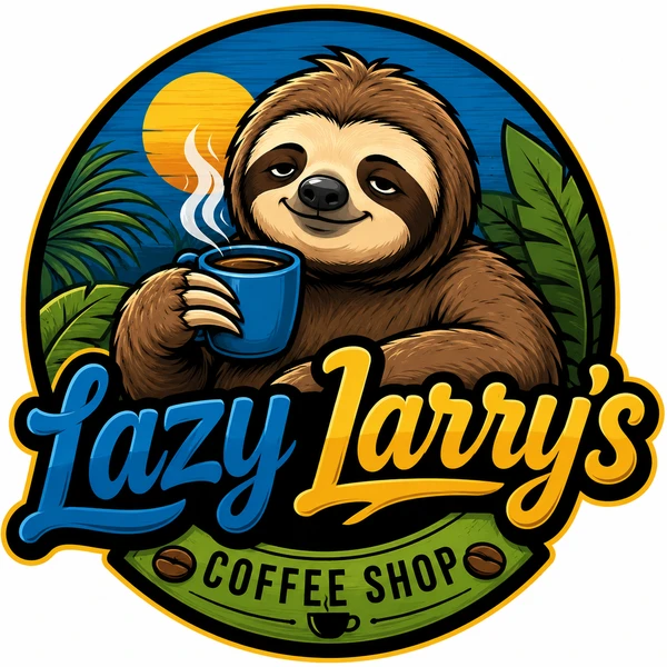 Lazy Larry's Coffee Shop logo