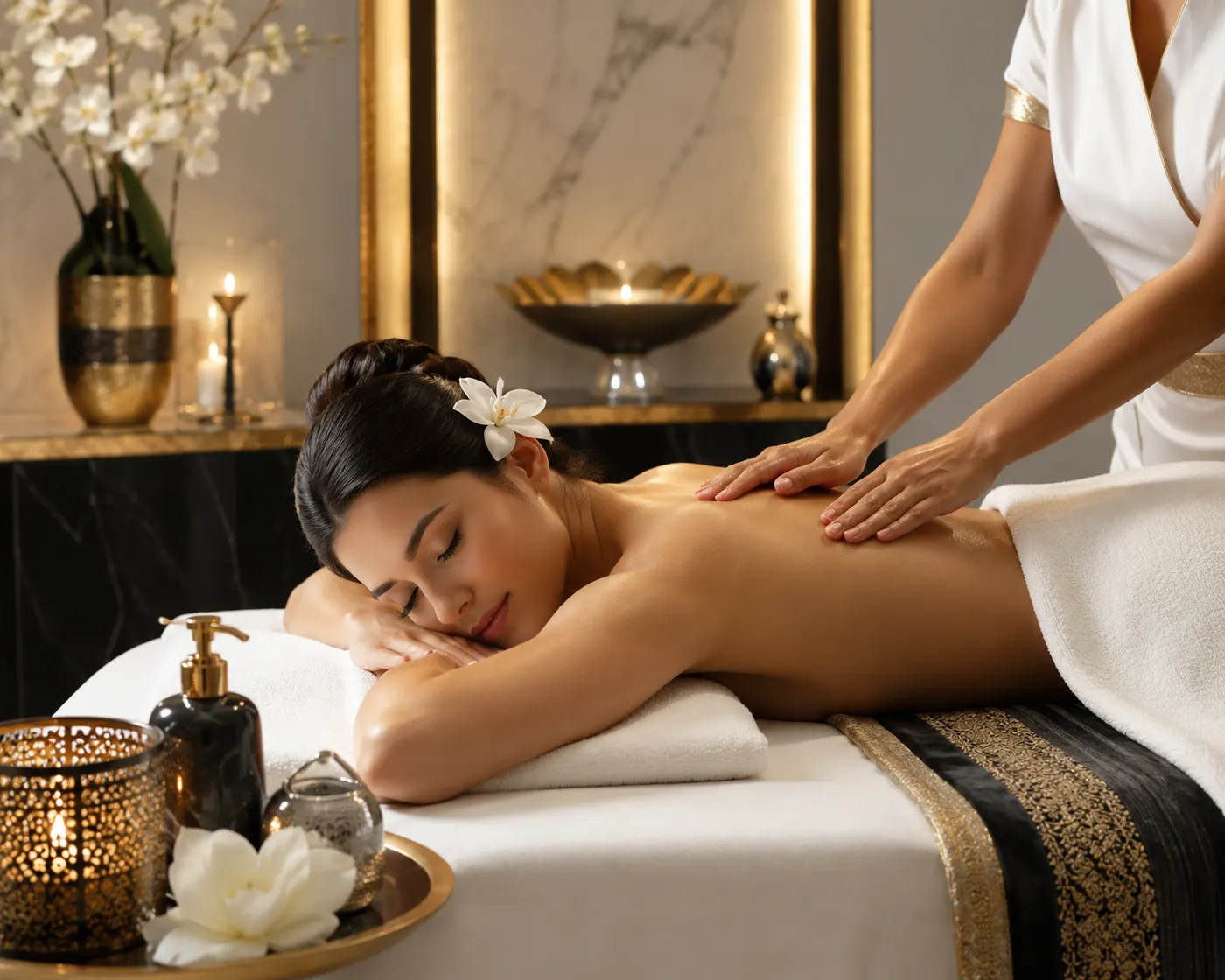 Focused back massage treatment
